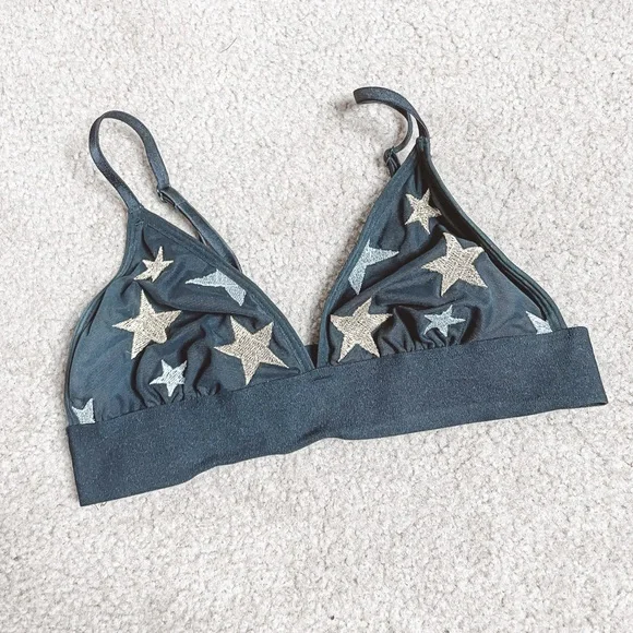 Victoria’s Secret glitter star print bralette - Picture 1 of 3